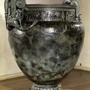 Greek Bronze Krater Print (6th century BC) Greek Bronze Krater Print (6th century BC)