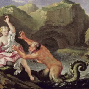 Glaucus and Scylla Print by Filippo Lauri (1623-94) Glaucus and Scylla Print by Filippo Lauri (1623-94)