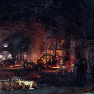 Industrial Revolution Print: La grande forge de Fourchambault Industrial Revolution Print: La grande forge de Fourchambault