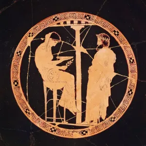 Athenian Red-Figure Kylix Print XTD68847 Athenian Red-Figure Kylix Print XTD68847
