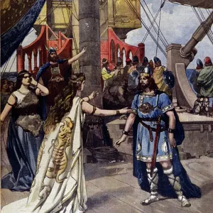 20th-century Print of Tristan and Isolde at the Scala in Milan 20th-century Print of Tristan and Isolde at the Scala in Milan