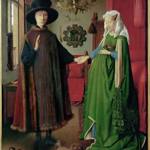 Jan van Eyck's Arnolfini Portrait Print, 1434 Jan van Eyck's Arnolfini Portrait Print, 1434