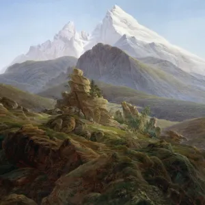 The Watzmann Fine Art Print by Caspar David Friedrich The Watzmann Fine Art Print by Caspar David Friedrich