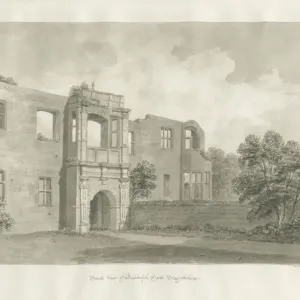 Biddulph Hall Old Print, 1847 Sepia Drawing Biddulph Hall Old Print, 1847 Sepia Drawing