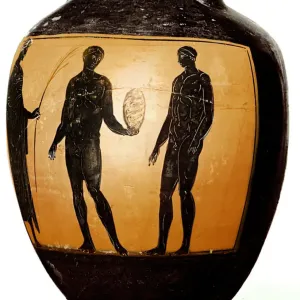 Panathenaic Amphora Print, 580-520 BC (Ceramic) Panathenaic Amphora Print, 580-520 BC (Ceramic)