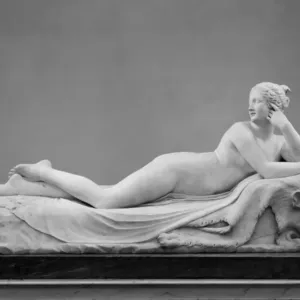 Reclining Naiad Marble Print by Antonio Canova Reclining Naiad Marble Print by Antonio Canova