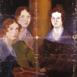 Fine Art Print of the Bronte Sisters and Brother, 1834 Fine Art Print of the Bronte Sisters and Brother, 1834