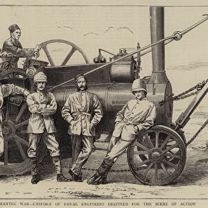 The Ashantee War, Uniorm of Royal Engineers destined for the Scene of Action (engraving)