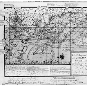 Atlas 131 F fol. 2 Map of Bas Poitou, Pays d Aunis, Saintonge and Medoc