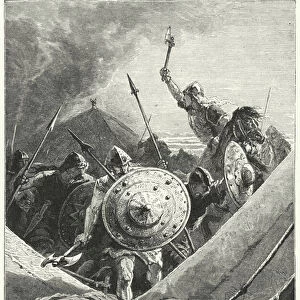 Attack on a Moorish camp (engraving)