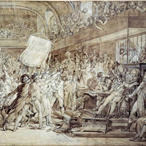 On August 10, 1792 Robespierre in the gallery, abolition of privileges