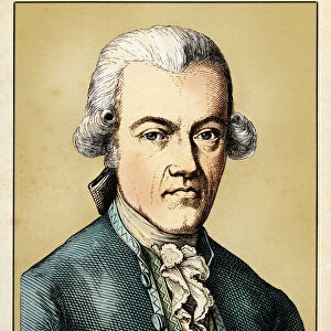 August Ludwig von SCHLOZER (5 luglio 1735- 9 settembre 1809), 1854 (engraving)