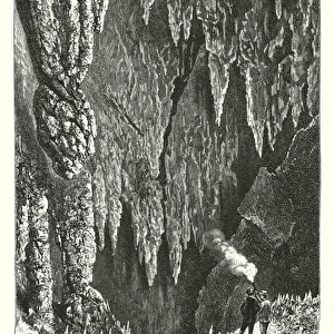 Australia: Fish River Cave (engraving)