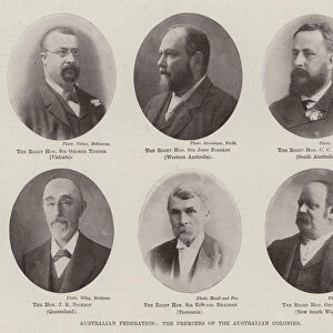 Australian Federation, the Premiers of the Australian Colonies (b / w photo)