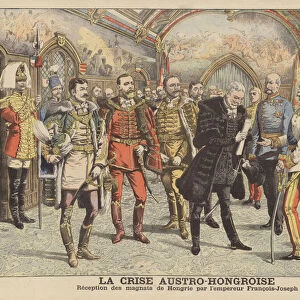 The Austro-Hungarian crisis (colour litho)