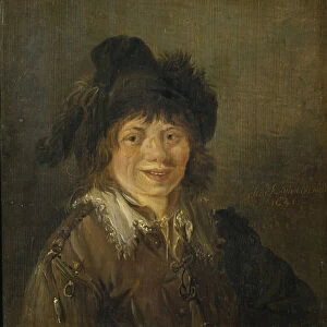 Autoportrait - Self-Portrait, by Ostade, Isaac van. Oil on wood, 1641