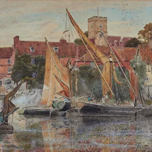 Aylesford on the Medway, 1879 (Watercolour)