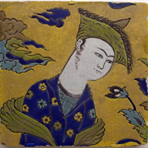 Azulejos - Faience d Isfahan (Persia), Safavide period, circa 1620 (Tile