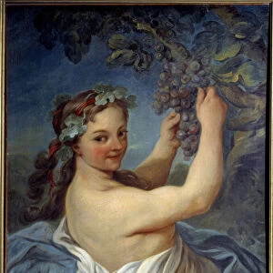 Bacchante Painting by Jean Simon Berthelemy (1743-1811) 19th century Laon