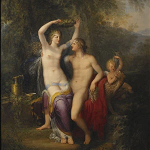 Bacchus and Ariadne (oil on canvas)