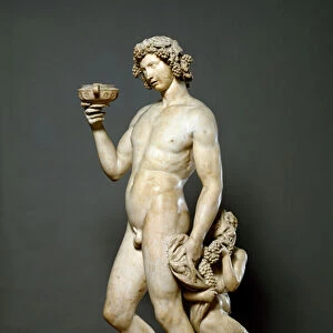 Bacchus Drunk Marble sculpture by Michelangelo Buonarroti called Michelangelo