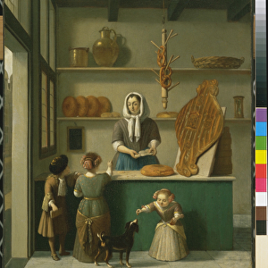 The Bakery Shop, c. 1680 (oil on canvas)