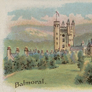Balmoral Castle, Scotland (chromolitho)