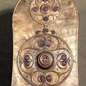The Battersea Shield, c. 350-50 BC (bronze with red glass)