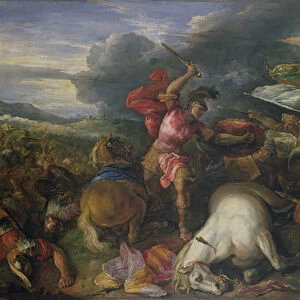 The Battle of Arbeles in 331 BC (oil on canvas)
