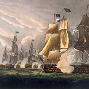The Battle of Cape St. Vincent, February 14th 1797, engraved by J. Baily for J