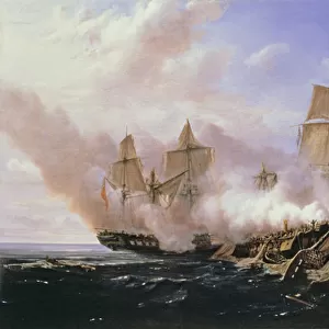 Battle Between the Frigate Pomone and the English Frigates