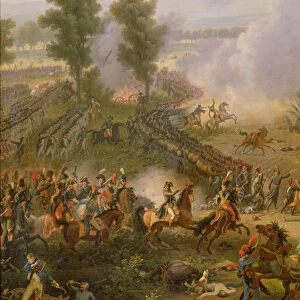 The Battle of Marengo, detail of Napoleon Bonaparte (1769-1821) and his Major, 1801