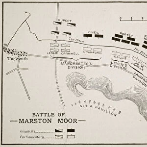 Battle of Marston Moor (litho)