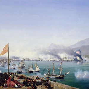 The Battle of Navarino, 20 October 1827 (oil on canvas)