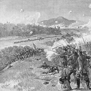 The Battle of Resaca, Georgia, May 14th 1864, illustration from Battles
