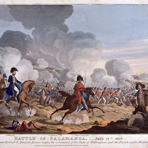 Battle of Salamanca on 22nd July 1812, published 1821 (aquatint)