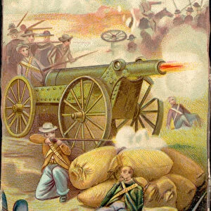 Battle of Spion Kop, January 1900 (chromolitho)