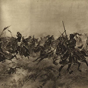 Battle of the Spurs, 1513 (gravure)