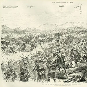 The Battle of Tamai on 13th March 1884, 1884 (litho)