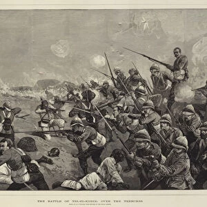 The Battle of Tel-el-Kebir, over the Trenches (engraving)