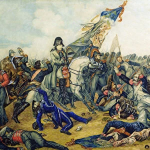 The Battle of Waterloo in 1815, 1831 (w / c & ink on paper)