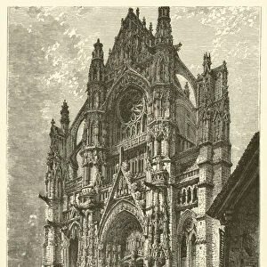 Beauvais Cathedral, South Transept (engraving)
