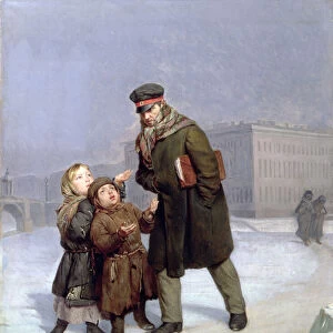 Beggar Children (oil on canvas)
