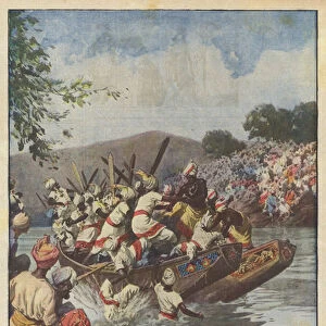 How the beginning of spring is celebrated in the State of Manipur in India (colour litho)