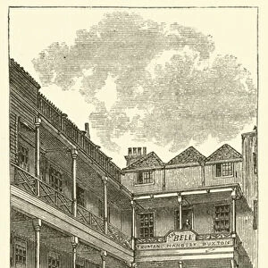 Bell Inn, Warwick Lane (engraving)