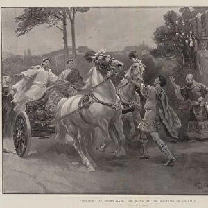 "Ben-Hur, "at Drury Lane, the Scene at the Fountain of Castalia (litho)