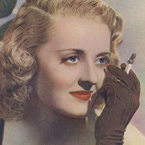 Bette Davis (colour litho)