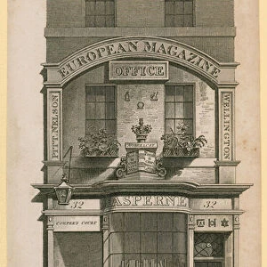 The Bible, Crown and Constitution, Cornhill, London (engraving)
