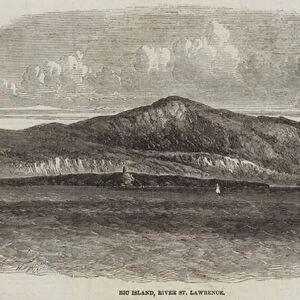 Bic Island, River St Lawrence (engraving)
