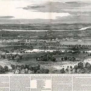 Birdseye View of the Crystal Palace and Surrounding Country, Great Exhibition, 1851 (engraving)